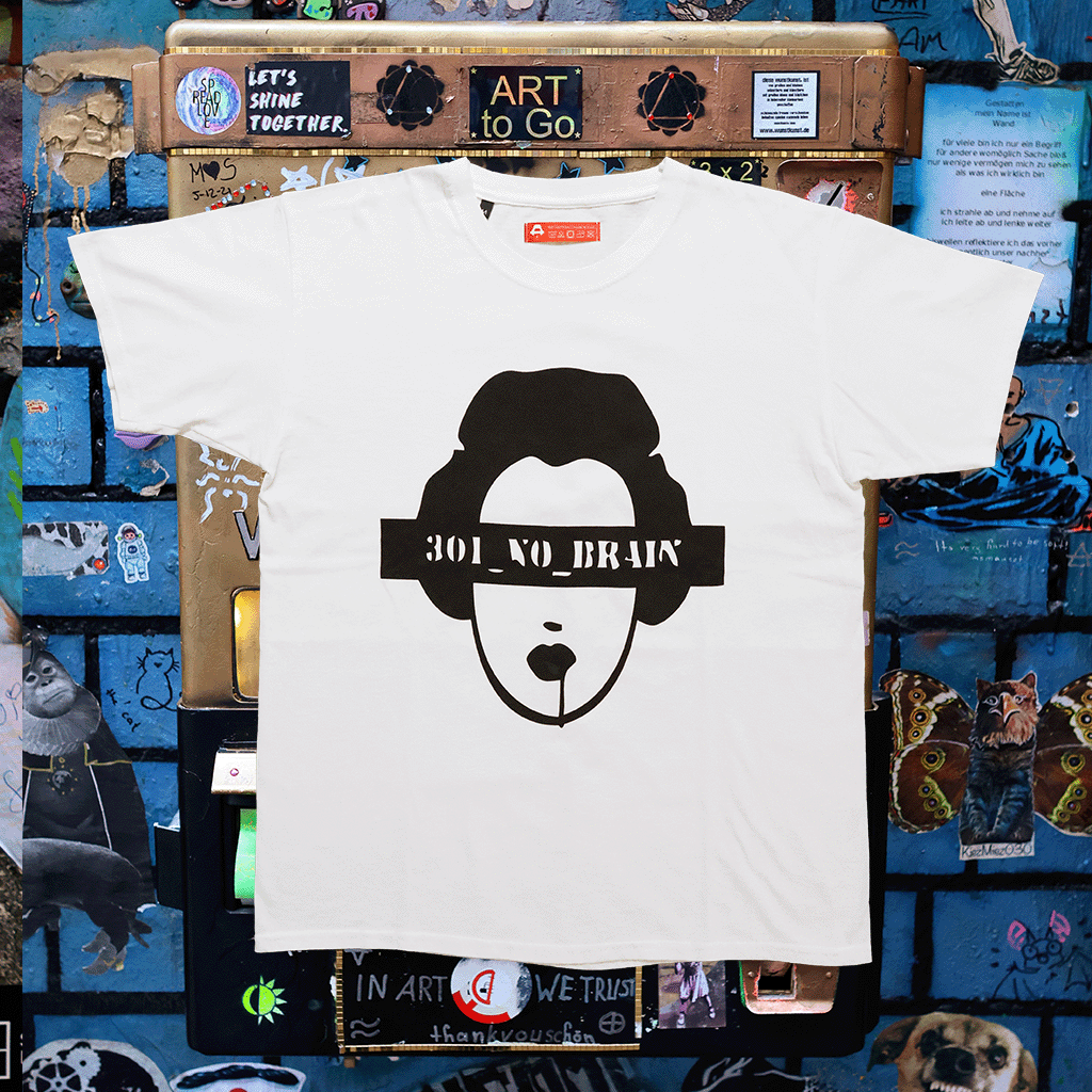 Entrate nel mondo del punk e dei club berlinesi con la nostra T-shirt 301_NO_BRAIN Classic Logo. Disponibile in optical whtie. Realizzata in 100% cotone, offre comfort e stile. Vestibilità regolare. |Cool Kids Never Dies|