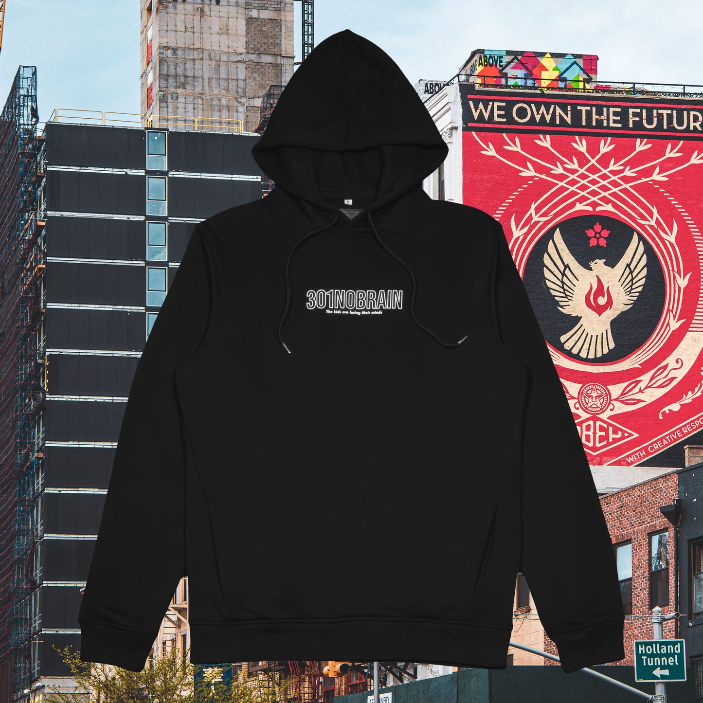 301_NO_BRAIN HOODIE COOL KIDS NEVER DIE || NEWYORK_B003